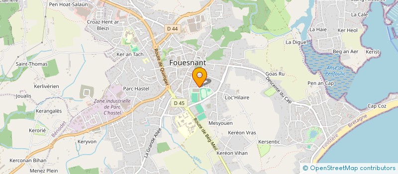 localisation de l'entreprise LA MAM AUX TRESORS  FOUESNANT