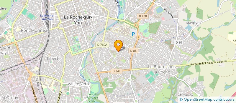 localisation de l'entreprise LA MAM AUX TRESORS à LA ROCHE-SUR-YON