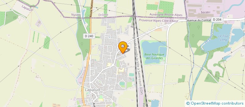 localisation de l'entreprise LA MAM'BABY BOOM  LAPALUD