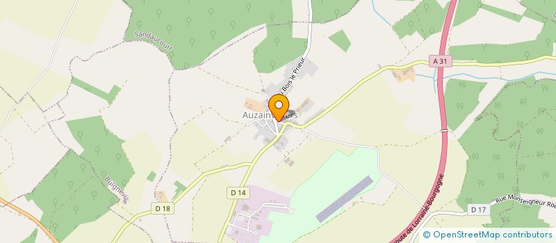 localisation de l'entreprise LA MAM D'AUZAIN  AUZAINVILLIERS