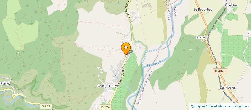 localisation de l'entreprise LA MAM DES DEUX VALLEES  VAL BUECH-MEOUGE