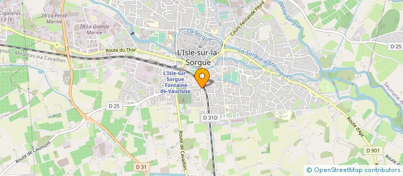 localisation de l'entreprise LA MAM DES JEUNES POUSSES à L'ISLE-SUR-LA-SORGUE