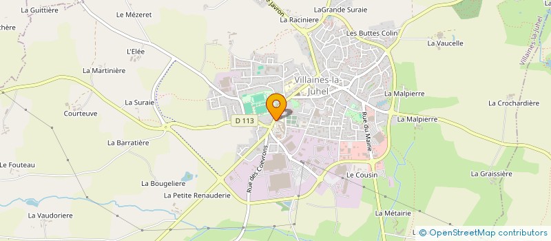 localisation de l'entreprise LA MAM DES P'TITS LOUPS à VILLAINES-LA-JUHEL