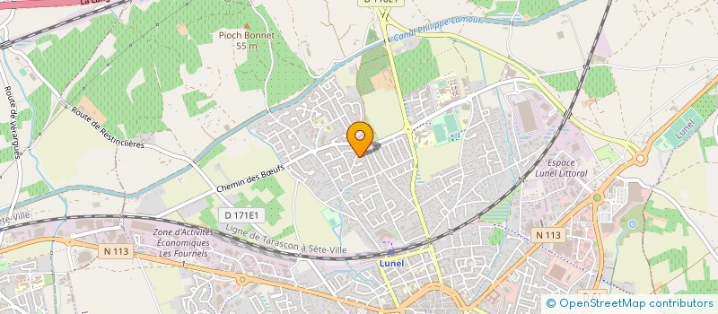 localisation de l'entreprise LA MAM DES PT'HIBOUX à LUNEL