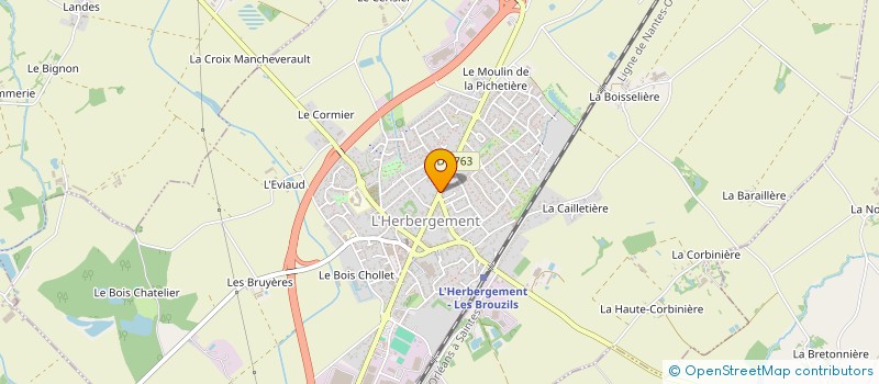 localisation de l'entreprise LA MAM'EN BONHEUR à L'HERBERGEMENT