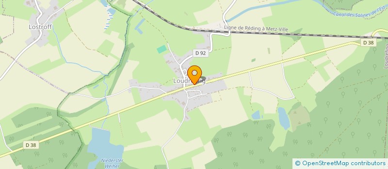 localisation de l'entreprise LA MAM'EN ROSE  LOUDREFING