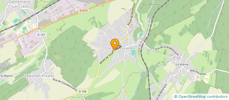 localisation de l'entreprise LA MAM LES P'TITS CHATS  GRANDFONTAINE