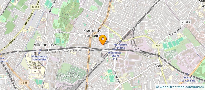 localisation de l'entreprise LA MAM VERTE à PIERREFITTE-SUR-SEINE