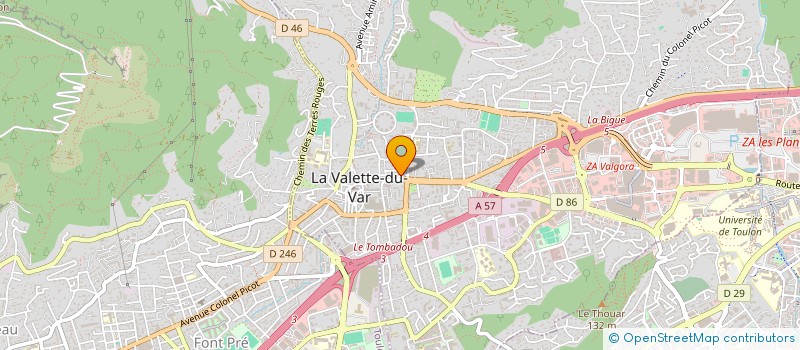 localisation de l'entreprise LA MAMA STUDIO à LA VALETTE-DU-VAR
