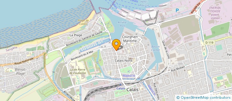 localisation de l'entreprise LA MAMMA  CALAIS