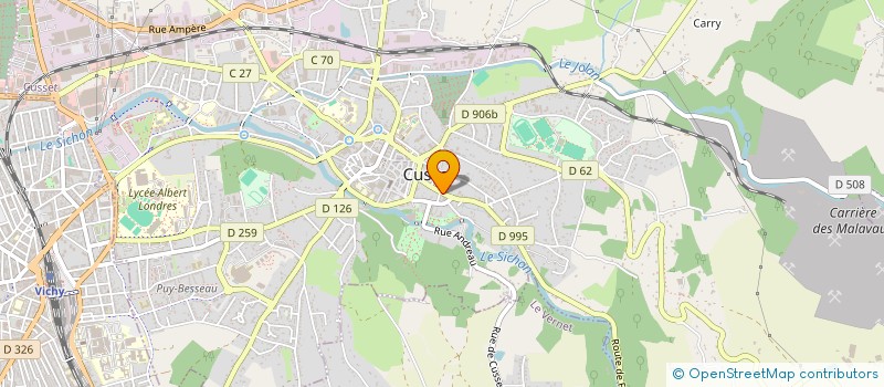 localisation de l'entreprise LA MAMMA à CUSSET