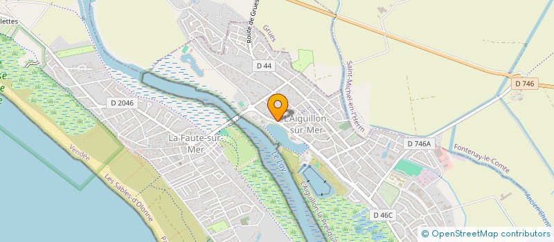 localisation de l'entreprise LA MAMMA  L'AIGUILLON-LA-PRESQU'ILE