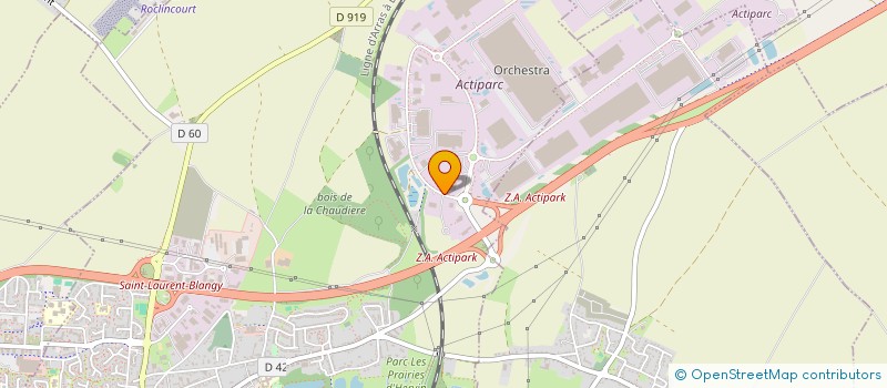 localisation de l'entreprise LA MAMMA  SAINT-LAURENT-BLANGY