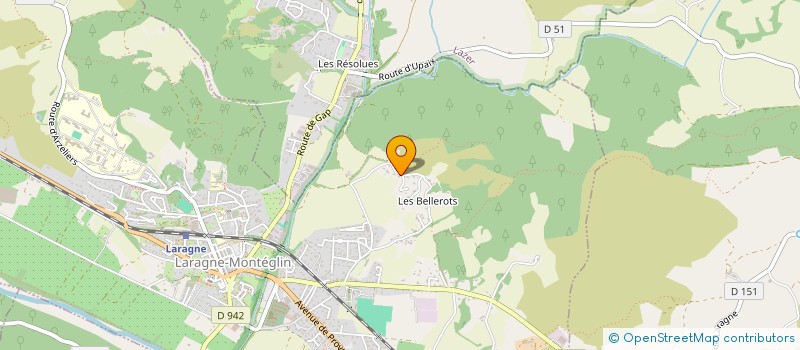 localisation de l'entreprise LA MAMORA  LARAGNE-MONTEGLIN