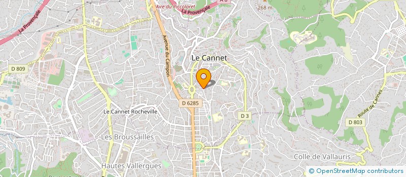 localisation de l'entreprise LA MANADE à LE CANNET