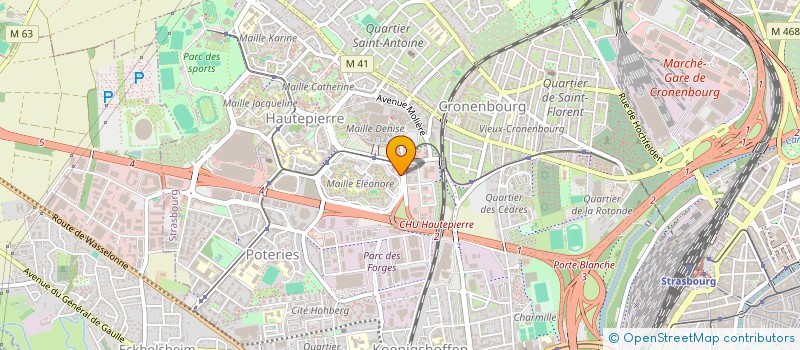 localisation de l'entreprise LA MANADE BDA1 AMOS STRASBOURG à STRASBOURG