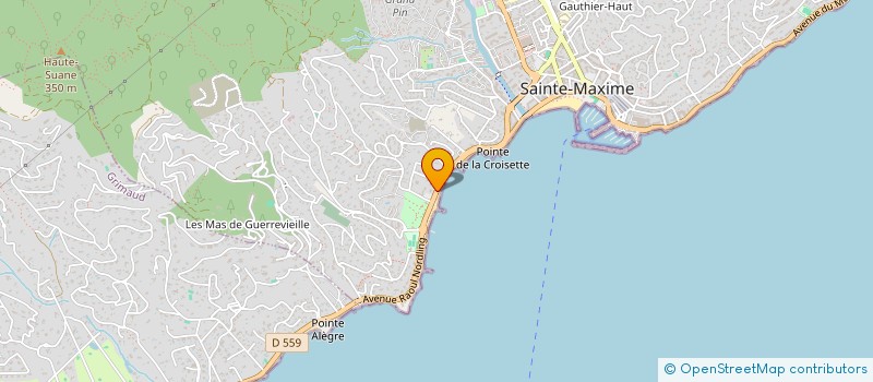 localisation de l'entreprise LA MANAUDIERE à SAINTE-MAXIME