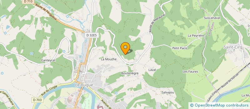 localisation de l'entreprise LA MANAURIE  SAVIGNAC-DE-MIREMONT