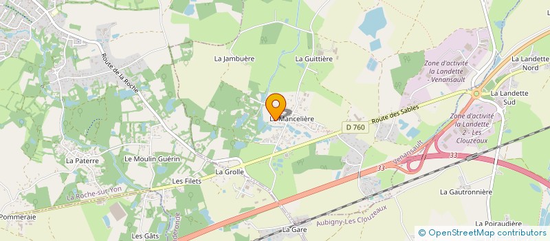localisation de l'entreprise LA MANCELIERE  VENANSAULT