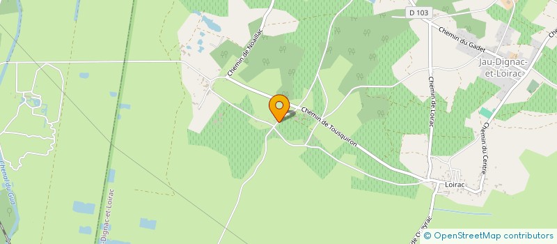 localisation de l'entreprise LA MANCINE LAULAN  JAU-DIGNAC-ET-LOIRAC