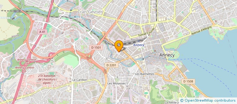 localisation de l'entreprise LA MANDALLAZ  ANNECY