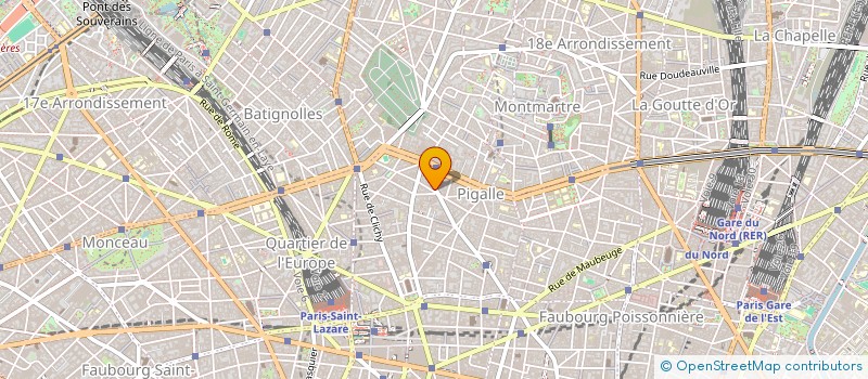 localisation de l'entreprise LA MANDARINE  PARIS