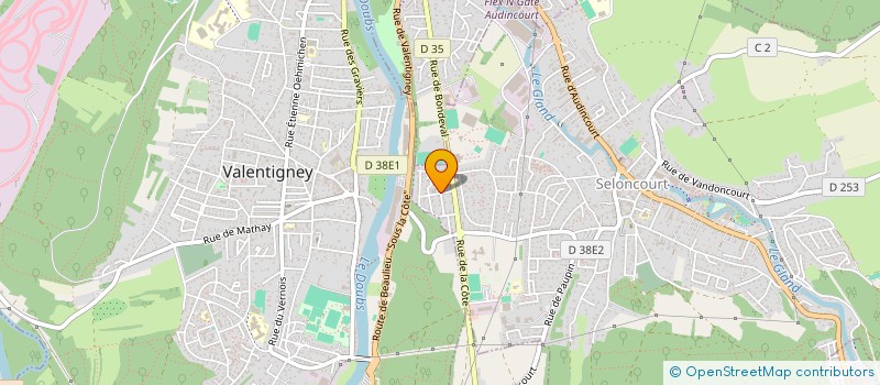 localisation de l'entreprise LA MANDARINE  SELONCOURT