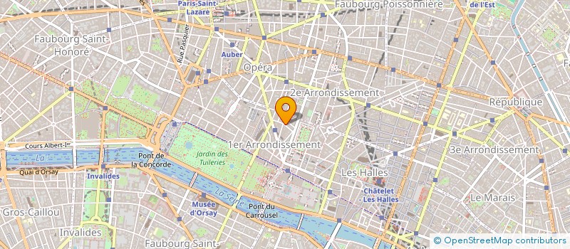 localisation de l'entreprise LA MANDARINE BLANCHE à PARIS