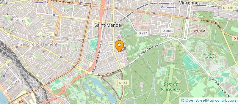 localisation de l'entreprise LA MANDEENNE à SAINT-MANDE