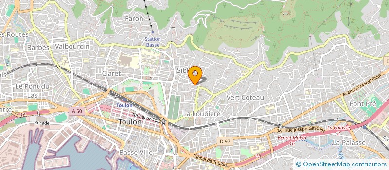 localisation de l'entreprise LA MANDEVILLA  TOULON