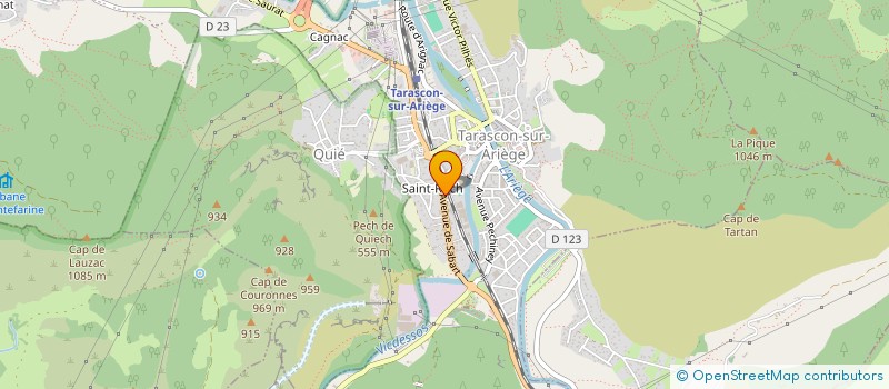 localisation de l'entreprise LA MANDOLINE à TARASCON-SUR-ARIEGE