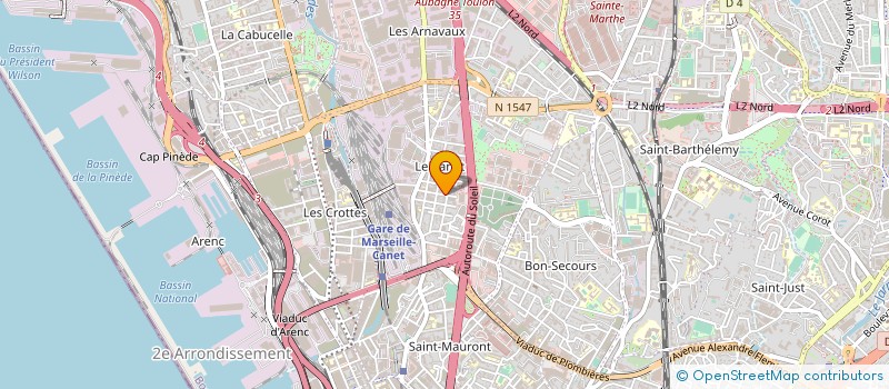 localisation de l'entreprise LA MANDRAGORE à MARSEILLE
