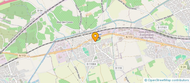 localisation de l'entreprise LA MANDRAGORE  LUNEL-VIEL