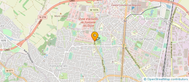 localisation de l'entreprise LA MANDRAGORE à FONTAINE-LES-DIJON
