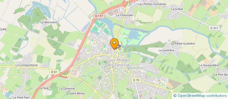localisation de l'entreprise LA MANDRAGORE à ST-PHILBERT-DE-GRAND-LIEU