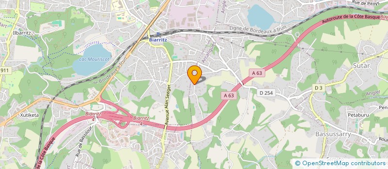 localisation de l'entreprise LA MANDRAGORE  ARCANGUES