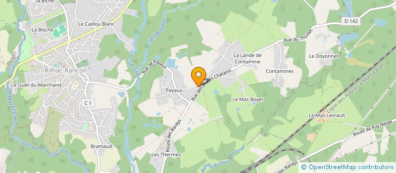 localisation de l'entreprise LA MANDRAGORE  RILHAC-RANCON