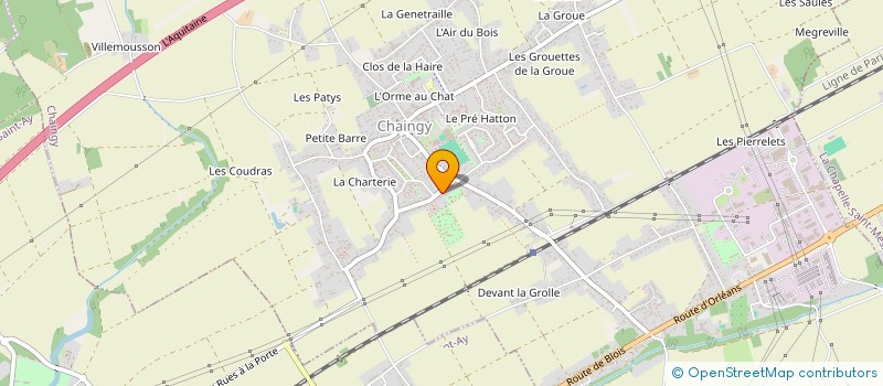 localisation de l'entreprise LA MANDRILLE à CHAINGY