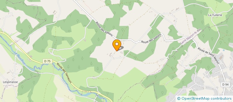 localisation de l'entreprise LA MANGANESE  NONTRON