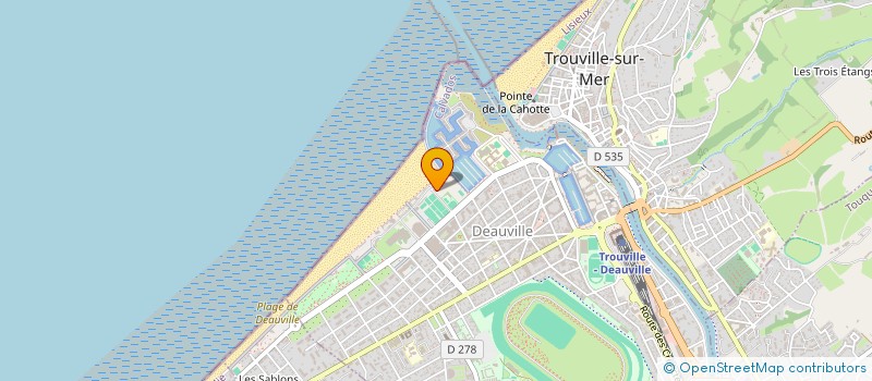 localisation de l'entreprise LA MANGEOIRE  DEAUVILLE