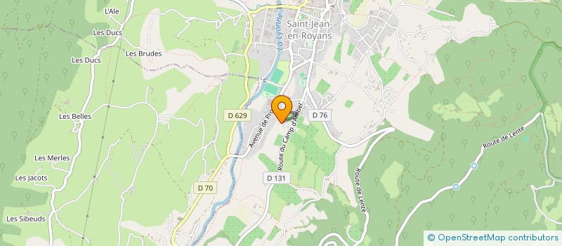 localisation de l'entreprise LA MANGEOIRE à SAINT-JEAN-EN-ROYANS
