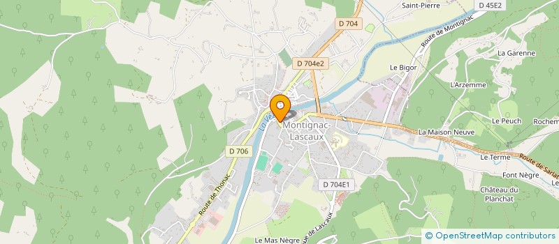 localisation de l'entreprise LA MANGROVE à MONTIGNAC-LASCAUX