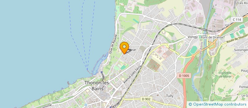 localisation de l'entreprise LA MANGROVE à THONON-LES-BAINS