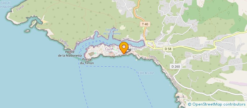 localisation de l'entreprise LA MANICHELLA à BONIFACIO