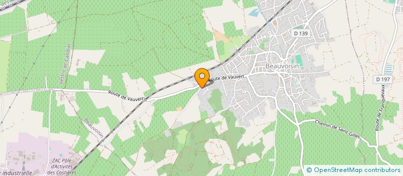 localisation de l'entreprise LA MANIVELLE  BEAUVOISIN