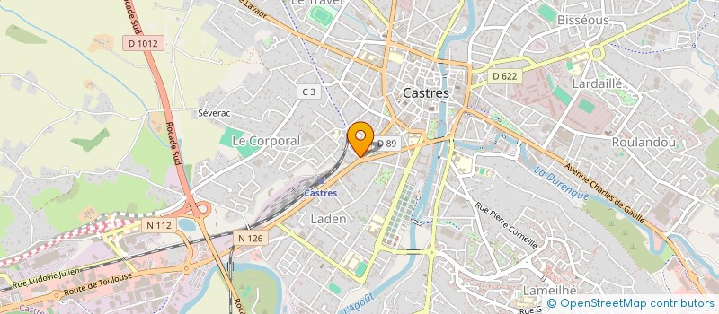 localisation de l'entreprise LA MANNE  CASTRES