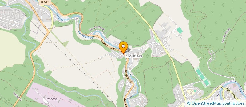 localisation de l'entreprise LA MANNE  MOUTIERS