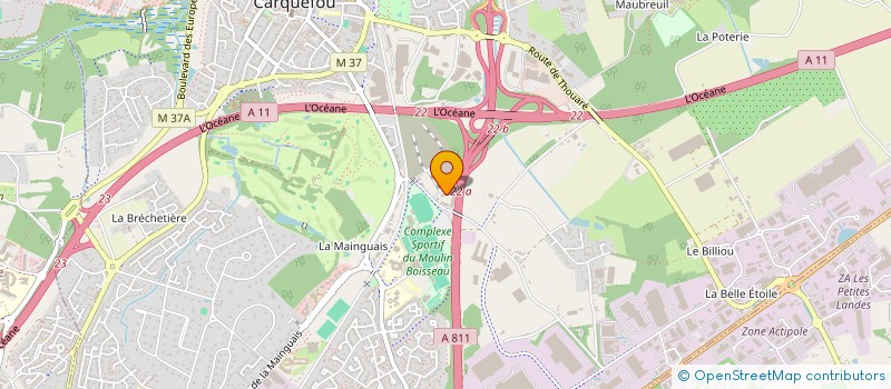 localisation de l'entreprise LA MANO  CARQUEFOU