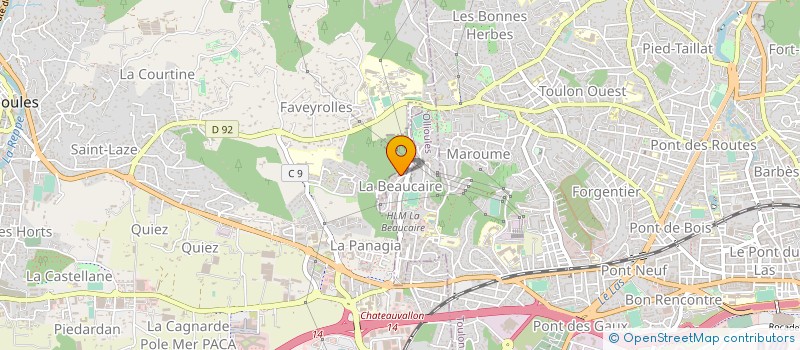 localisation de l'entreprise LA MANOBY à TOULON