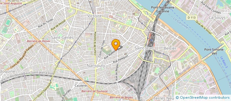 localisation de l'entreprise LA MANOUCHERIE ROYALE  BORDEAUX